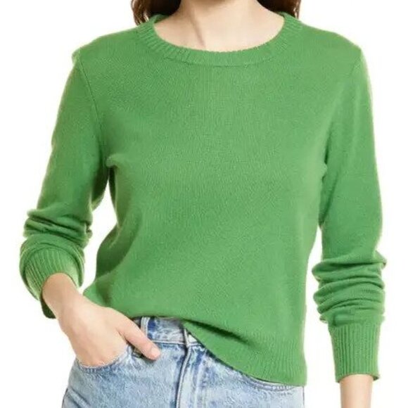 Reformation Cashmere Crew in Kelly Green size XS NWT